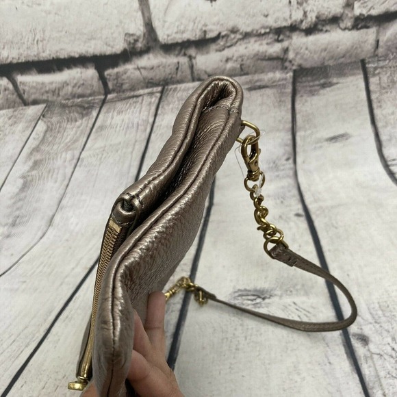 Fossil gold‎ shoulder bag fold over medium New Without Tags 11 X 7 - Picture 9 of 12